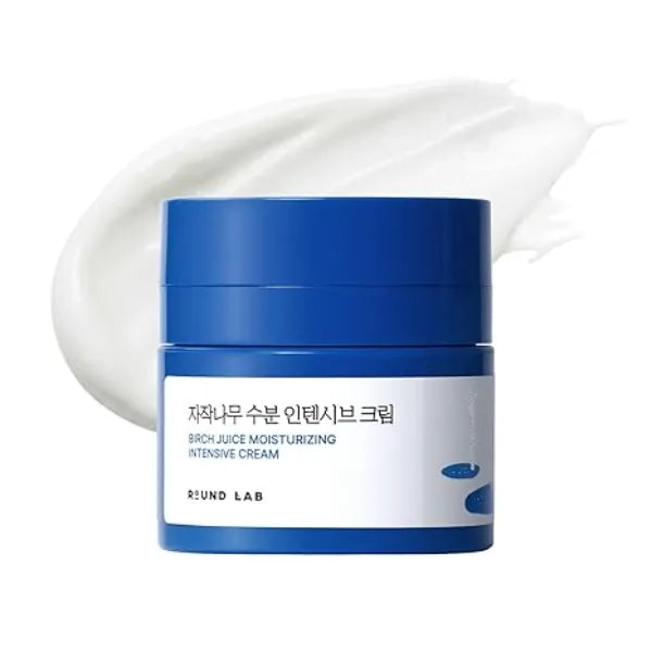 ROUND LAB Birch Juice Moisturizing Intensive Cream, Deep Hydration Face Cream with Birch Sap and Hyaluronic Acid, Moisture Barrier Care, Rich but Non Greasy Texture, Korean Skincare 1.69 Fl Oz