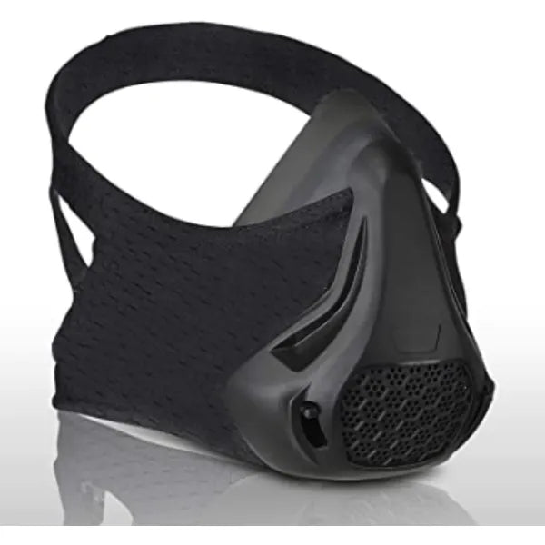 Olegovna Training Workout Mask, 24 Level Breathing Resistance, Improves Lung Capacity and Endurance, for Running, Cardio, Cycling, Gym, One Size, Black