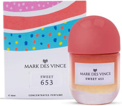 Mark Des Vince Sweet 653 Concentrated Perfume for Men Women Long Lasting Parfum Fragrance For Unisex, 15ml