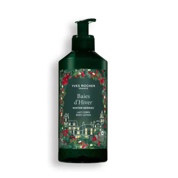 Yves Rocher Winter Berries Body Balm Lotion – Limited Edition Christmas New Year Gift – Subtle Sparkling Vanilla Scent 390 ml./13.1 fl.oz