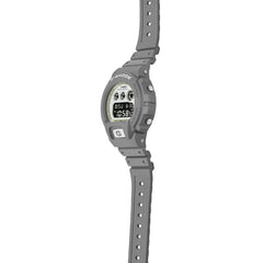 G-Shock Casio DW6900HD-8DR 6900 Series Luminescent Hidden Glow Digital Resin Strap Men's Watch, Grey/White