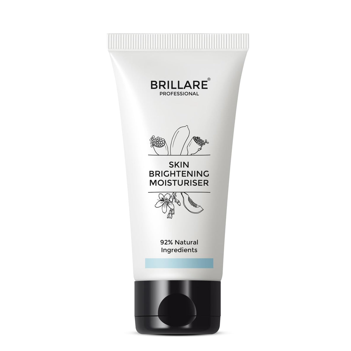 BRILLARE Professional Skin Brightening Natural Moisturiser With Lime Cavier and Papaya, Reduces Tanning, Helps in Brighten Skin Tone, 50 ml