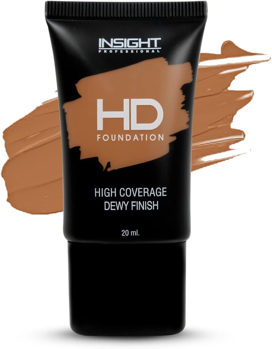 Insight HD Full Coverage Foundation for All Skin Types | Dewy Finish | High Coverage | Paraben-Free | Lightweight | 20ml (FD30-MN30), Pack of 1