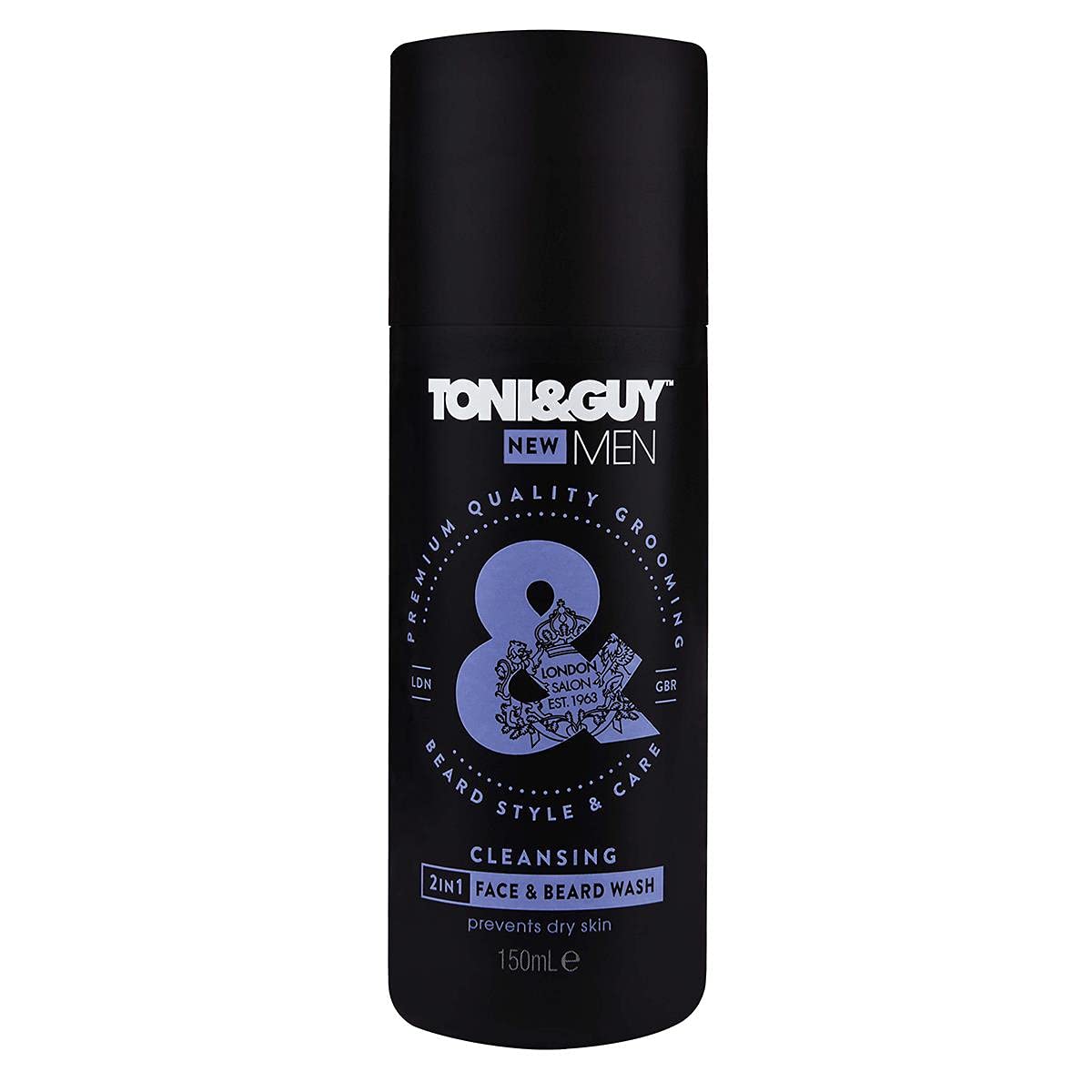 Toni & Guy 2 In 1 Cleansing Face And Beard Wash, Deeply cleanses - 150Ml