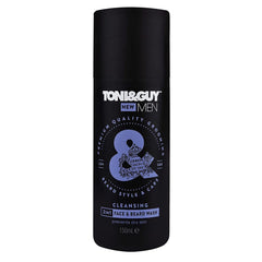 Toni & Guy 2 In 1 Cleansing Face And Beard Wash, Deeply cleanses - 150Ml