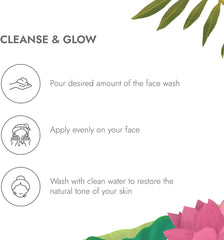 Kapiva Kumkumadi Glow Face Wash | Reduces pigmentation & dark spots| For All Skin Types | 0% Parabens, Sulfates, Silicones
