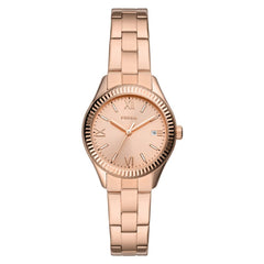 Fossil WOMENS RYE STAINLESS STEEL WATCH BQ3639, ROSE GOLD