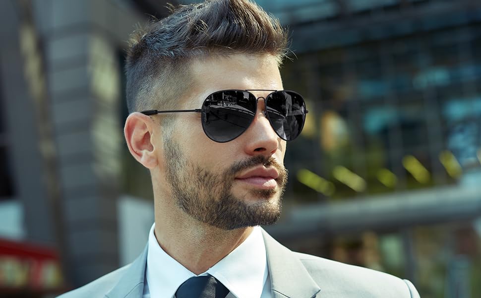 Gimdumasa Sunglasses Men Polarized Flat Top Sun Glasses Retro Metal Frame for Women Men with UV400 Protection Vintage Shades