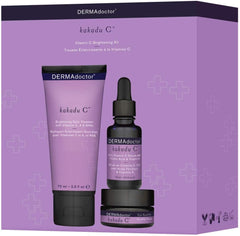 Dermadoctor Kakadu C Vitamin C Brightening Kit (Kakadu C Cleanser 70 Ml, Kakadu C Serum 15 Ml + Kakadu C Eye Souffle 15 Ml)