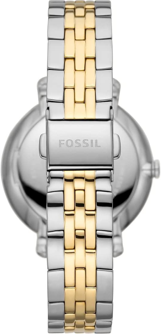 Fossil women's jacqueline multifunction, two-tone stainless steel watch, es5166