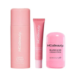 MCoBeauty Glazed & Blush Set, Nepo Baby Pink Toner, Lip & Blush