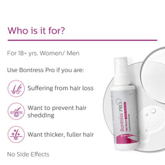 BONTRESS Pro+ Scalp Serum | fortified with Redensyl, Procapil, Capixyl & Anagain| helps reduce hair fall | Hair Growth Serum for both Men & women, 60ml