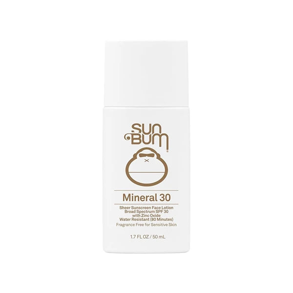 Sun Bum Mineral SPF 30 Face Sunscreen Lotion 1.7 oz – Broad Spectrum Fragrance-Free Moisturizing Facial Sunscreen, Reef-Safe (No Octinoxate & Oxybenzone), Travel Size