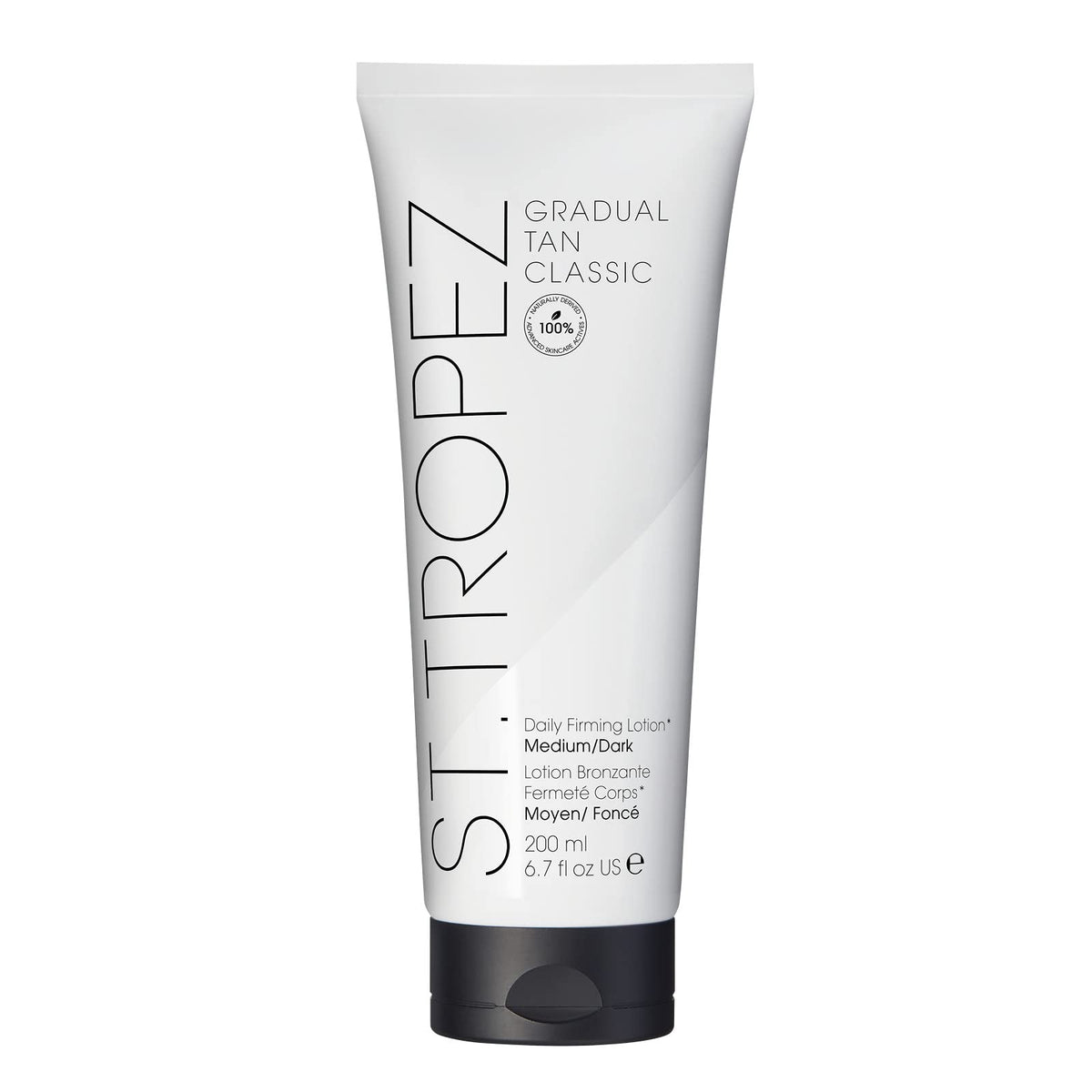 St.Tropez Gradual Tan Firming Lotion, Medium/Dark Shade, Sun Kissed Glow Self Tan Moisturiser, 5 Skincare Benefits, Vegan, Natural & Cruelty Free, 200 ml