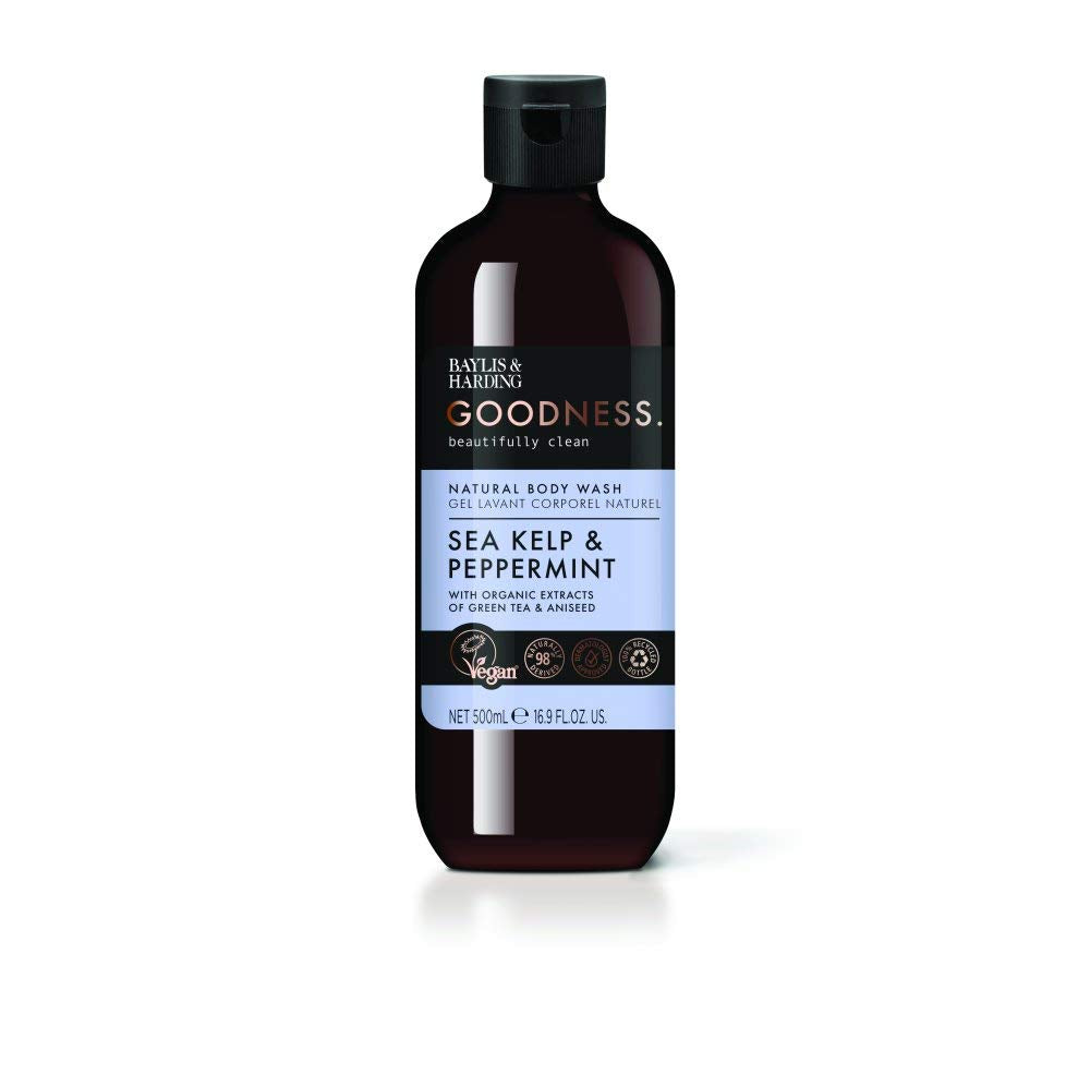 Baylis & Harding Goodness Sea Kelp and Peppermint Body Wash, 500 ml