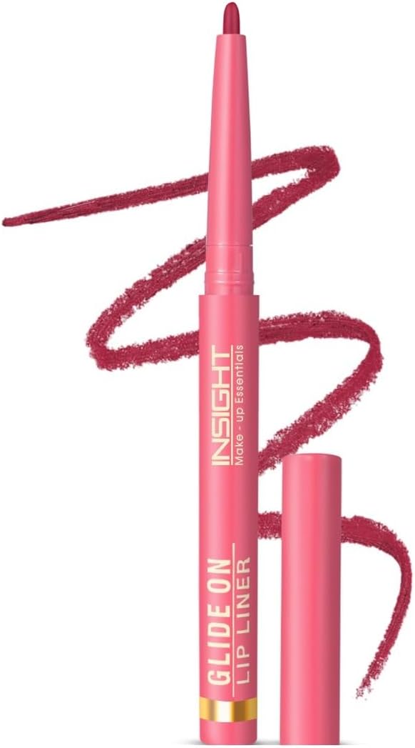 Insight Cosmetics Glide On Lip Liner | One Swipe Smooth Application | Long Lasting Lip Pencil,0.3 gm,22