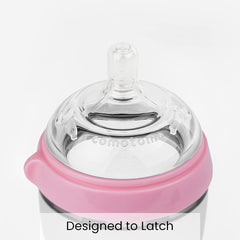 Comotomo Natural Feel Baby Bottle, Pink, 150 Ml