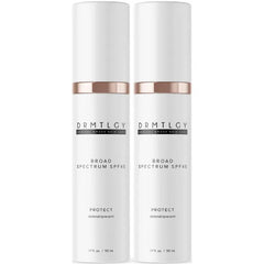 DRMTLGY Anti Aging Clear Face Sunscreen and Facial Moisturizer with Broad Spectrum SPF 45, Oil Free, Zinc Oxide Sunscreen For Sensitive Skin and Acne Prone Skin - 1.7 oz, (Pack of 2)