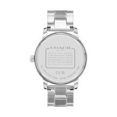 Coach GRAND Women's Watch, Analog-Pink / Silver