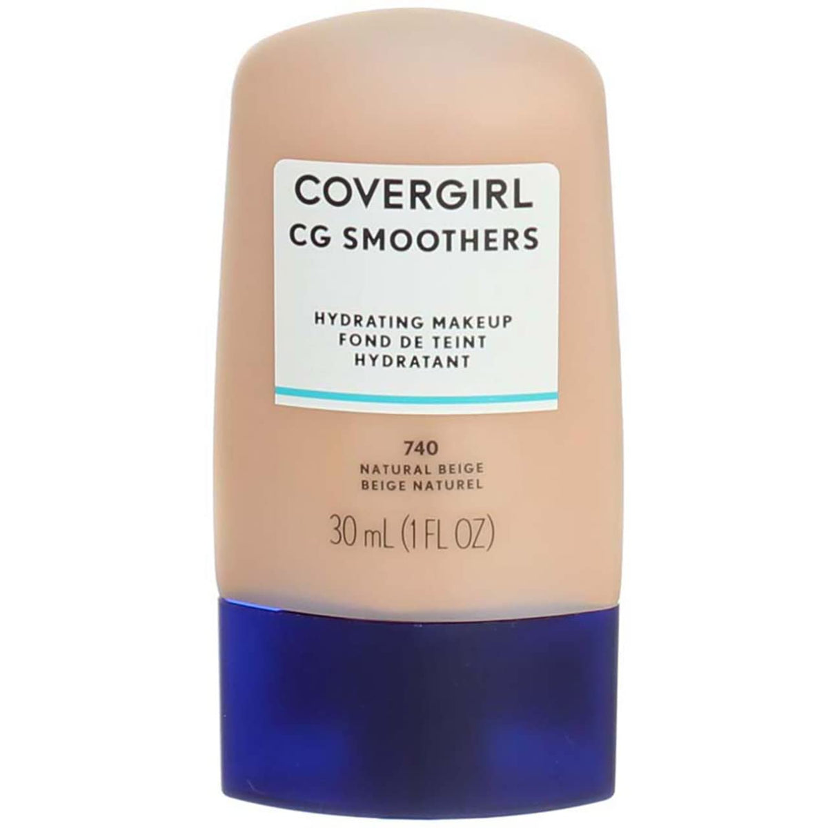 CoverGirl Aqua Smoothers Liquid Makeup, Natural Beige [740] 1 oz (Pack of 2)