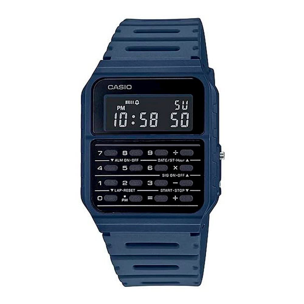 Casio Unisex Digital Dial Stainless Steel Band Watch Blue