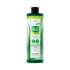 Eveline Cosmetics Bio Shampoo for Anti Hair Loss | Enriched with Aloe Oil | Improves Strength and Moisture | For dry and Weak Hair | 400ml