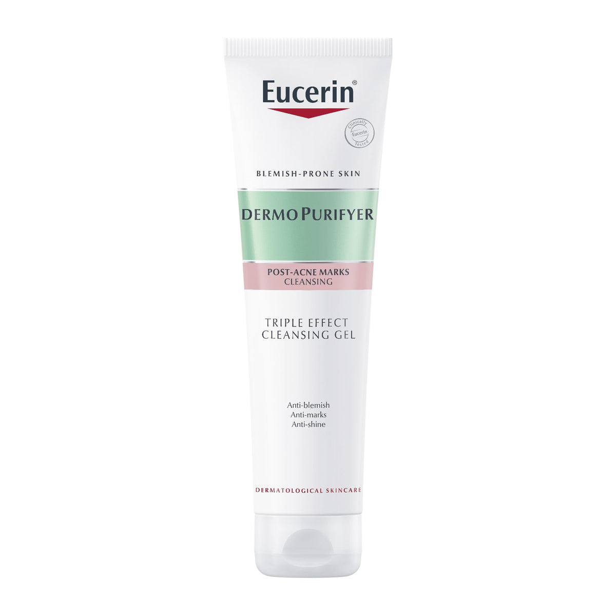 Eucerin Dermo Purifyer Triple Effect Cleansing Gel, Post Acne Marks Cleansing , Anti Belmish, Anti Marks, Anti Shine - 150 ml