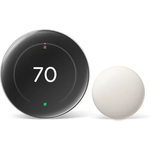 Google Nest Learning Thermostat Pro (4th Gen) + Temperature Sensors (2nd Gen) - Polished Silver