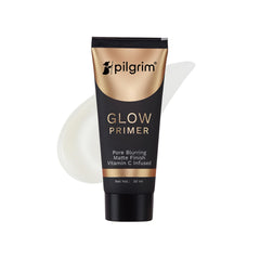 Pilgrim Glow Primer Lightweight Gel Based Velvety Matte Finish, Blurs Pores, Vit C+E Infused - 30ml