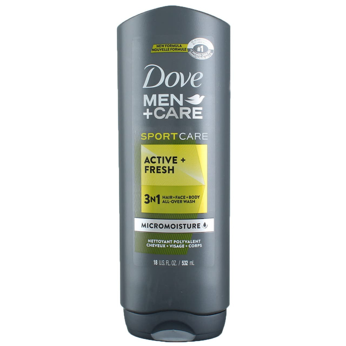 NEW Dove Men+Care SportCare Active + Fresh Body Wash - 530ml