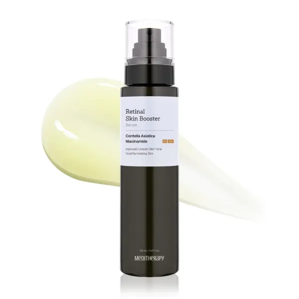 MEDITHERAPY Retinal Skin Booster Serum | Retinaldehyde, Niacinamide Anti-Aging Serum - K-Beauty Facial Serum for Fine Lines, Firming & Radiance | Hydrating Face Serum For All Skin Types - 5.07 fl oz