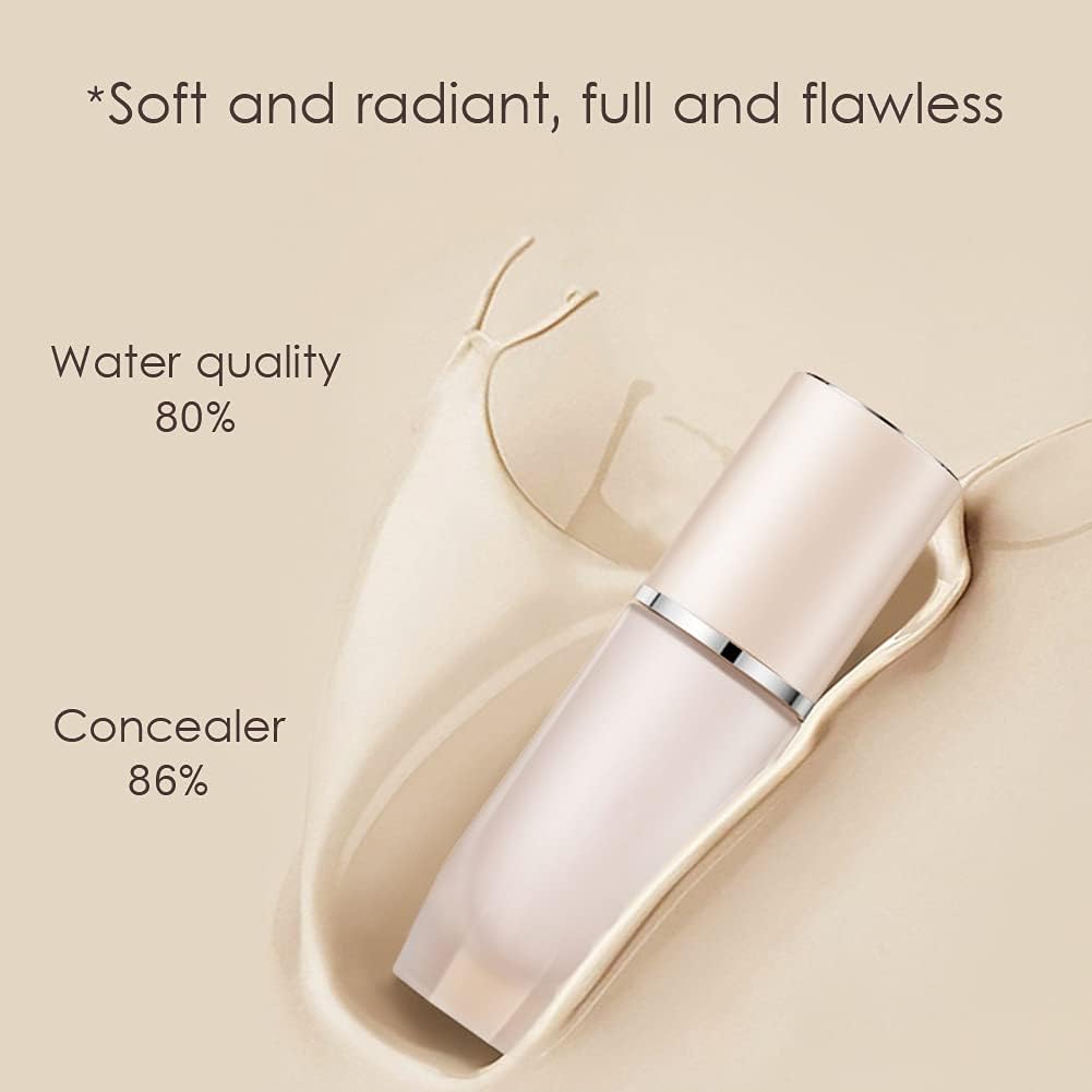 NLLNT Concealer Liquid Foundation, Matte Oil Control Concealer Foundation Cream,Full Coverage Long Lasting Waterproof Matte Liquid Foundation