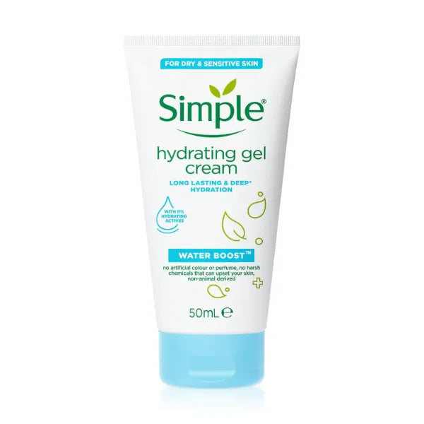 Simple Water Boost Hydrating Gel Cream, Face Moisturizer, 1.7 oz