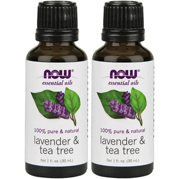 NOW Foods Lavender and Tea Tree Oil, 1 Fl Oz (Pack of 2)