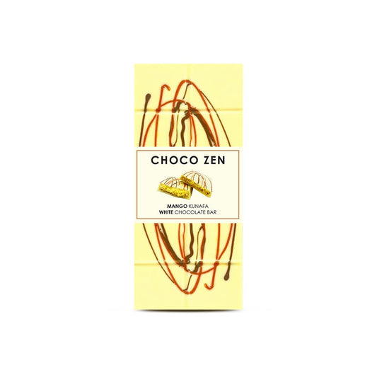 Choco Zen Premium Dubai Mango White Chocolate Bar - 190g, Luxury Dessert, Gourmet, Rich With Premium Flavors