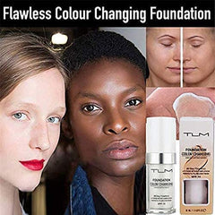 GROLOVE 30ml GROLOVE Color Changing Foundation Liquid Base Makeup Change To Your Skin Tone By Just Blending, white