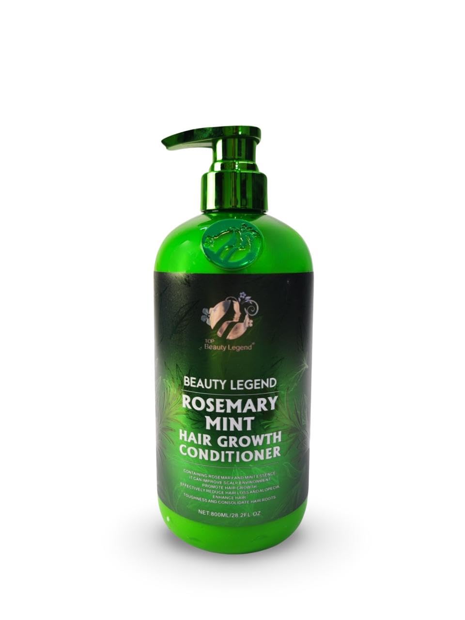 Beauty Legend Organics Rosemary Mint Strengthening Conditioner for Women with Hair Loss and Thinning Hair - Hair Growth with Biotin and Coconut Oil - 28.2 fl oz (800ml)