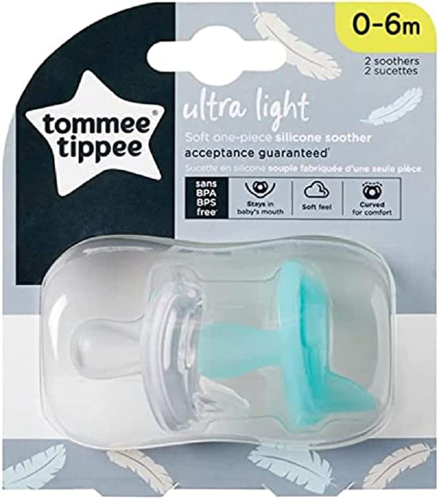 Tommee Tippee Ultra Light Soother, Pack Of 2, Piece Of 1