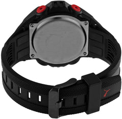 PUMA Men's Watches Bold, Digital Movement, Polyurethane Strap, One Size, Strap - Black