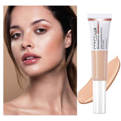 Concealer Foundation, Full Coverage Conceale - for Dark Circles, Fine Lines, Acne Marks, Repairing Nourishing Brightening, Natural Coverage, Oil-free 4 Color Tube Liquid Makeup, 15ml, 33.6 grams