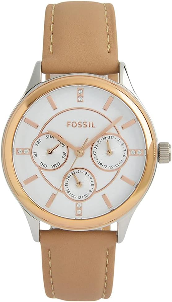 Fossil Women's Modern Sophisticated Watch And Bracelets Gift Set - BQ3417SET, Silver, BQ3417SET-AMZUK