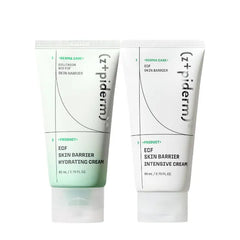 Zipiderm EGF Skin Barrier Cream Duo – Hydrating Gel + Intensive Repair Set for Redness, Dryness & Sensitive Skin | Bio-EGF, Panthenol & Ceramides | Korean Skincare Barrier Routine
