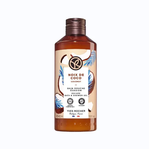 Yves Rocher Coconut Nourishing Shower Gel Bath & Body Routine Women Men Day Care 400 ml /13.5 oz