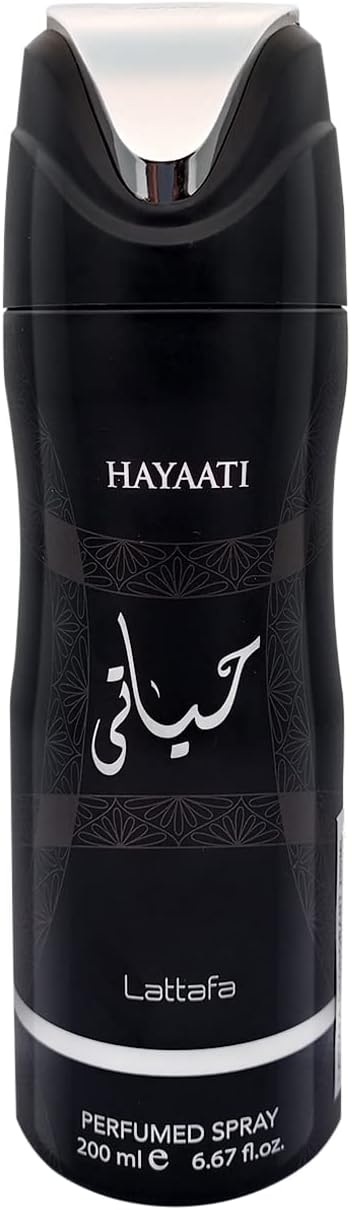 Lattafa Velvet Oud and Hayaati Deodorant Spray Premium and Most Recommended Imported Body Spray for Long Lasting Refreshing Fragrance 200ml Each for Men and Women.