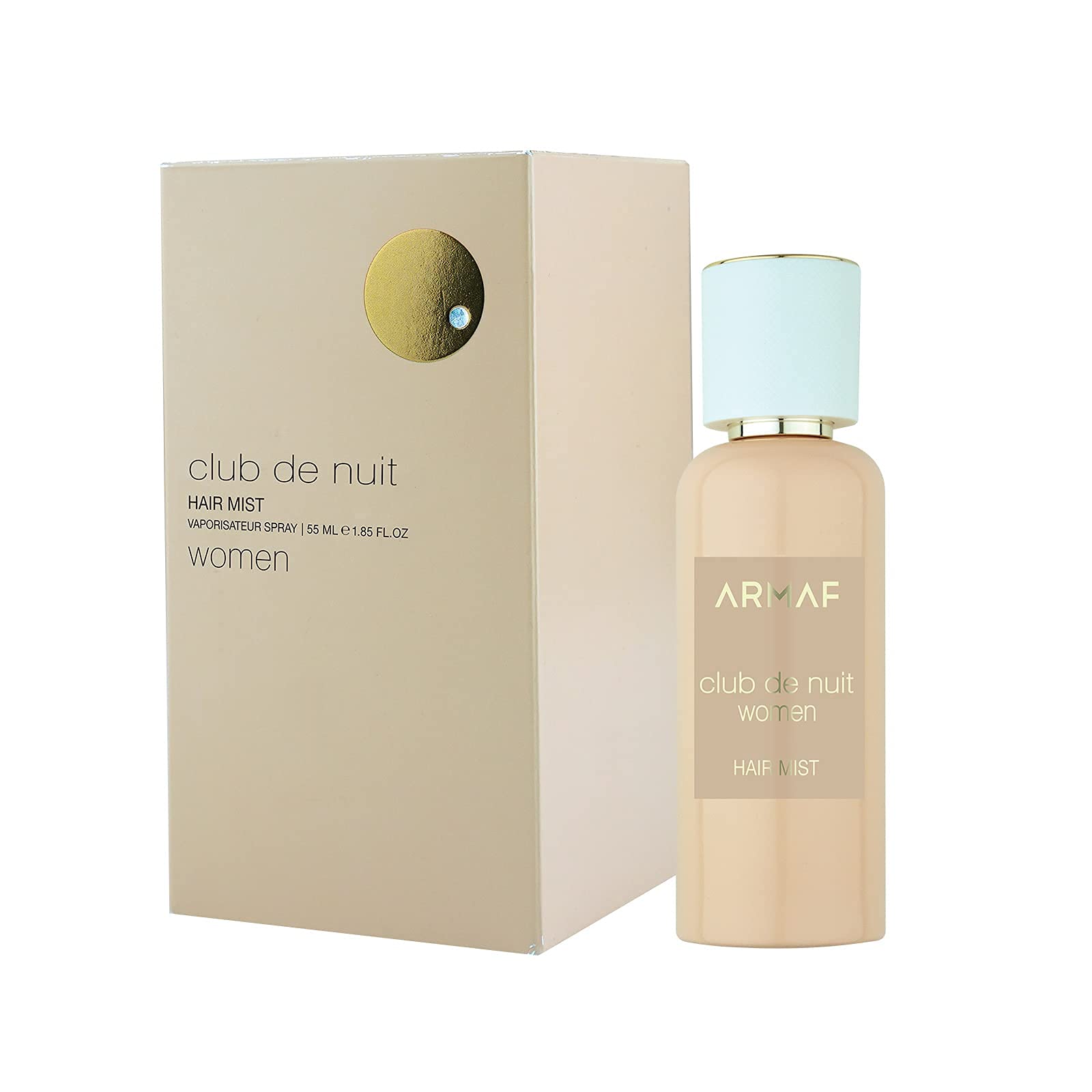 Armaf Perfume Club De Nuit Hair Mist For Women, 55 ml - fragrance, all hair type, alcohol free, hair spray perfums for women