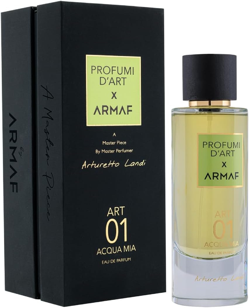 Armaf Profumi D Art 01 Acqua Mia Arturetto Landi Eau De Parfum 100ml For Unisex, Perfumes for Men, Perfume for Women, Luxury Fragrance, Long Lasting