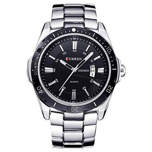 Curren Casual Watch For Men Analog Stainless Steel - 8110 - Silver