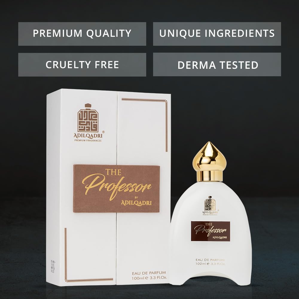 AdilQadri The Professor Eau De Parfum Long Lasting And Spicy Fragrance Special For Men 100 ML