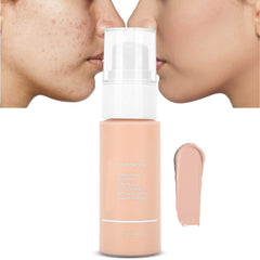 Matte + Liquid Foundation Makeup, 30ml Liquid Foundation Oil Control Concealer Matte Foundation for Women Girls