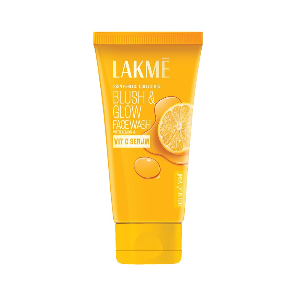 Lakme Blush & Glow Face Wash, Refreshing Lemon, 100g